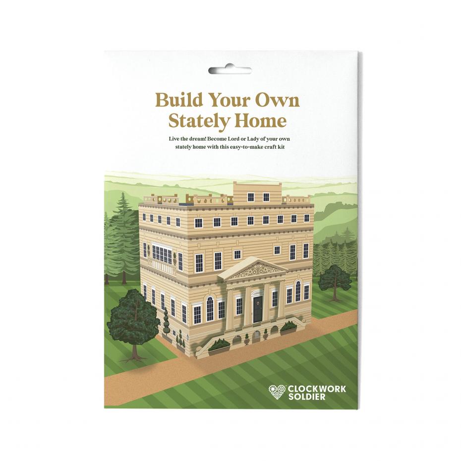 Live the dream and become Lord or Lady of your own stately home with this easy-to-make craft kit.